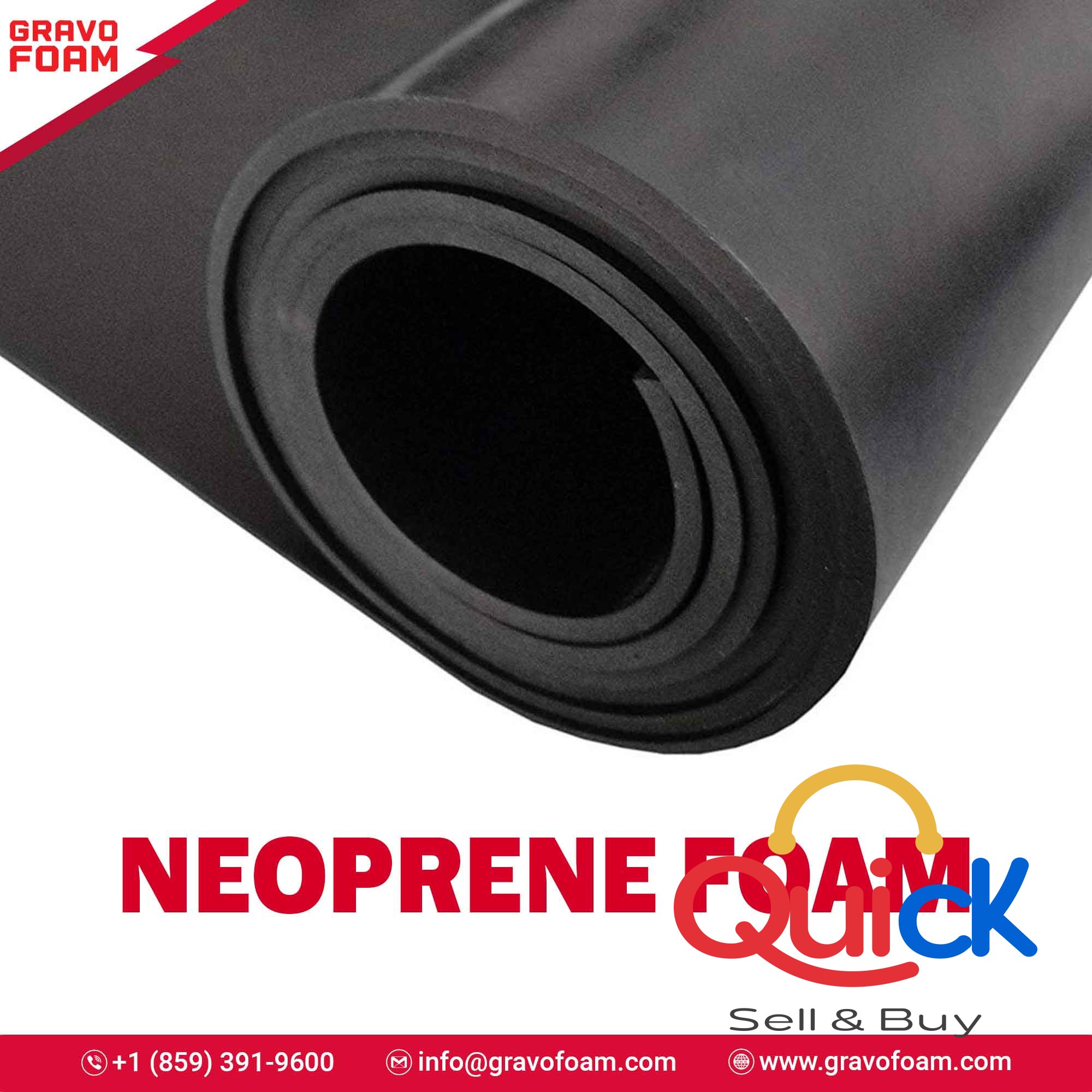 Online Buy Neoprene Foam in USA | Gravofoam
