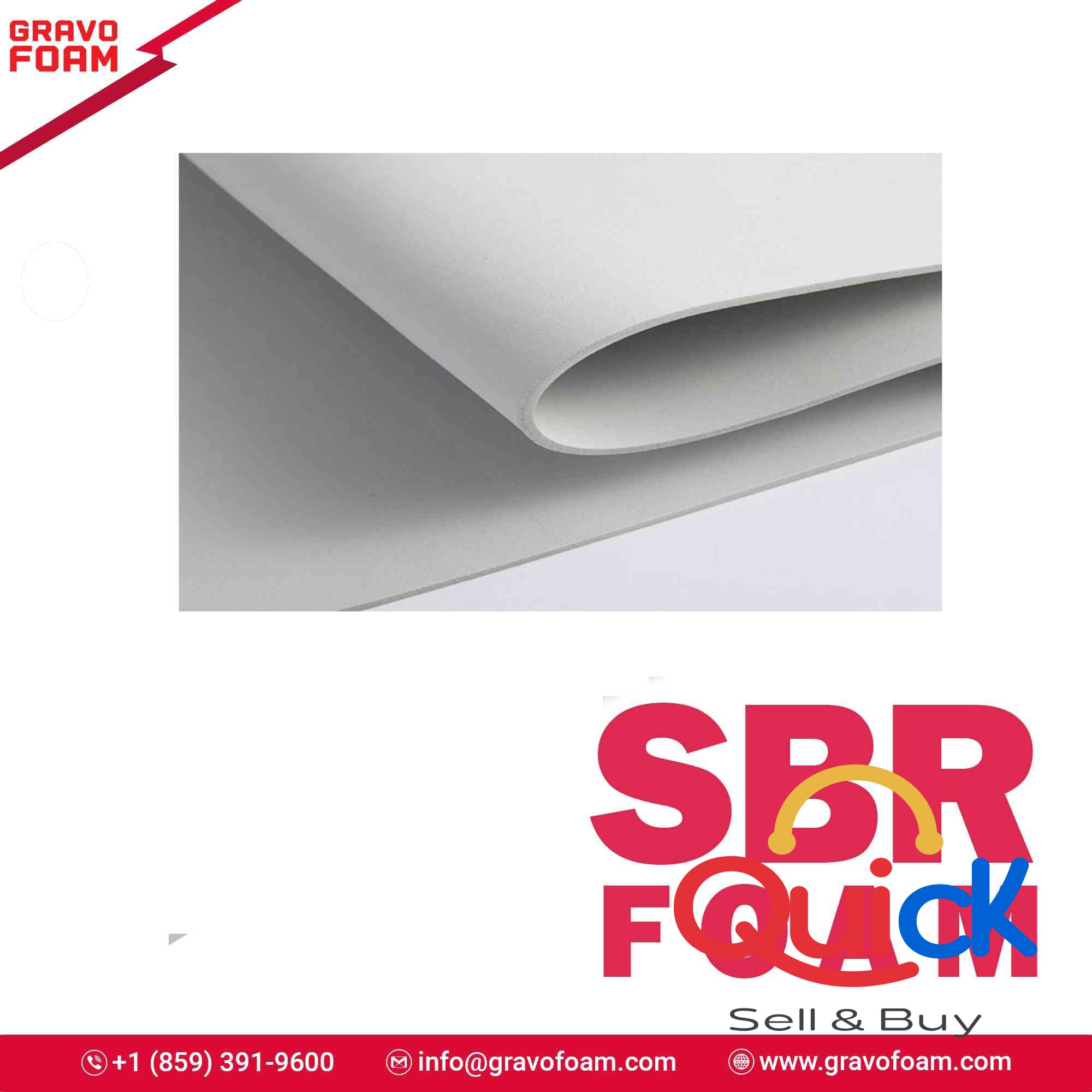 Online Sale SBR Foam Sheet in USA | Gravofoam