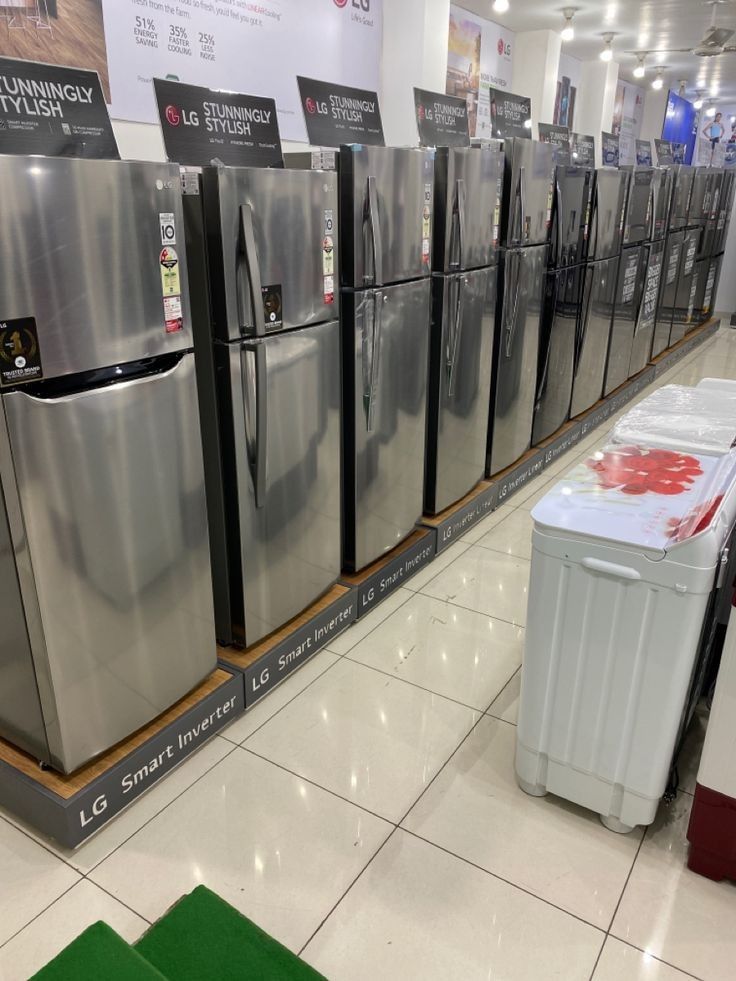 a brand new refrigerator available for sale