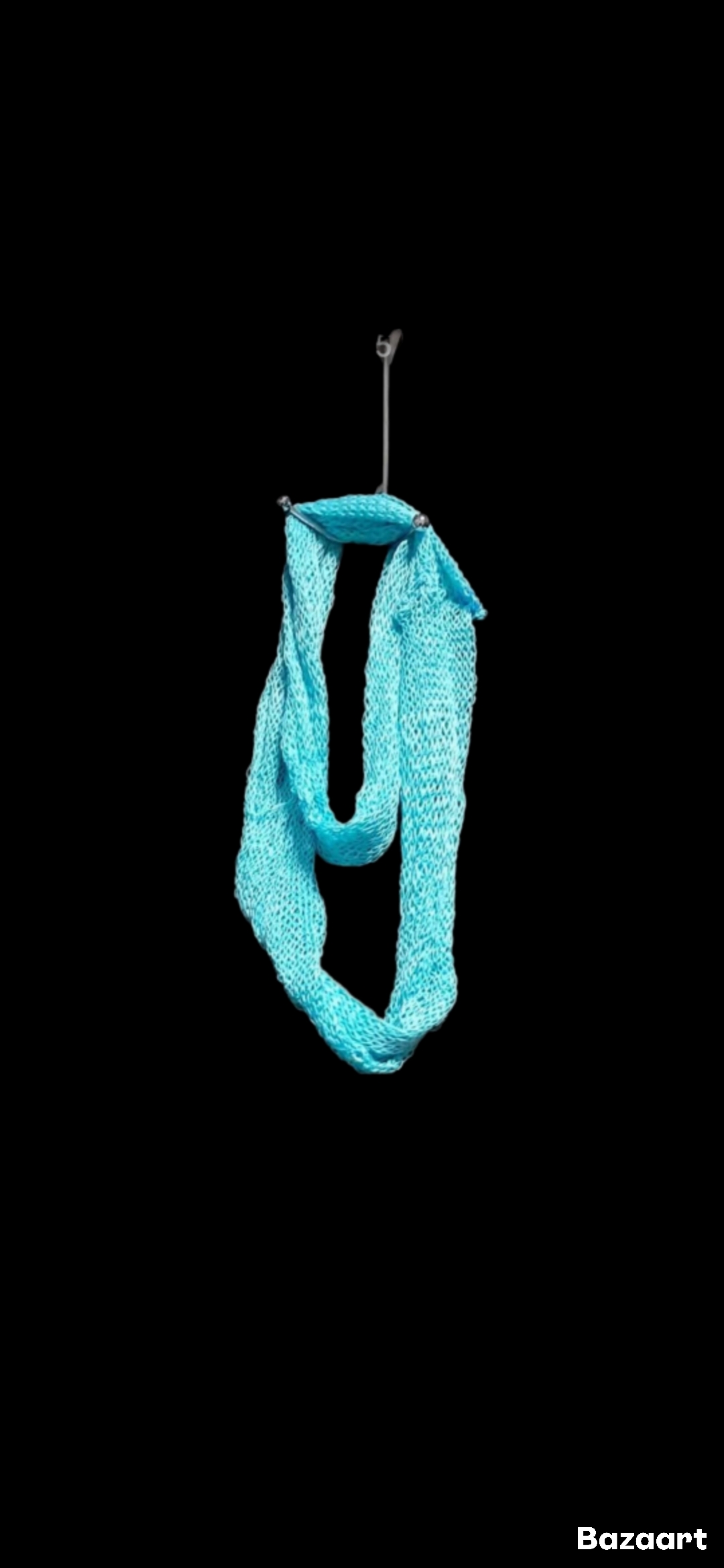 Hand knitted lace infinity scarves