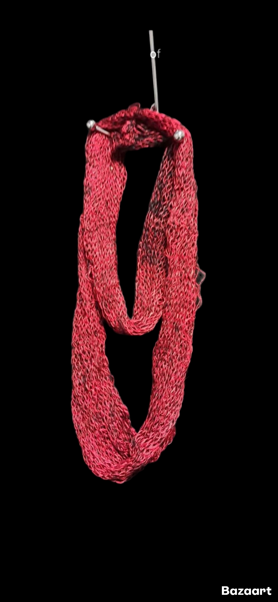 Hand knitted lace infinity scarves