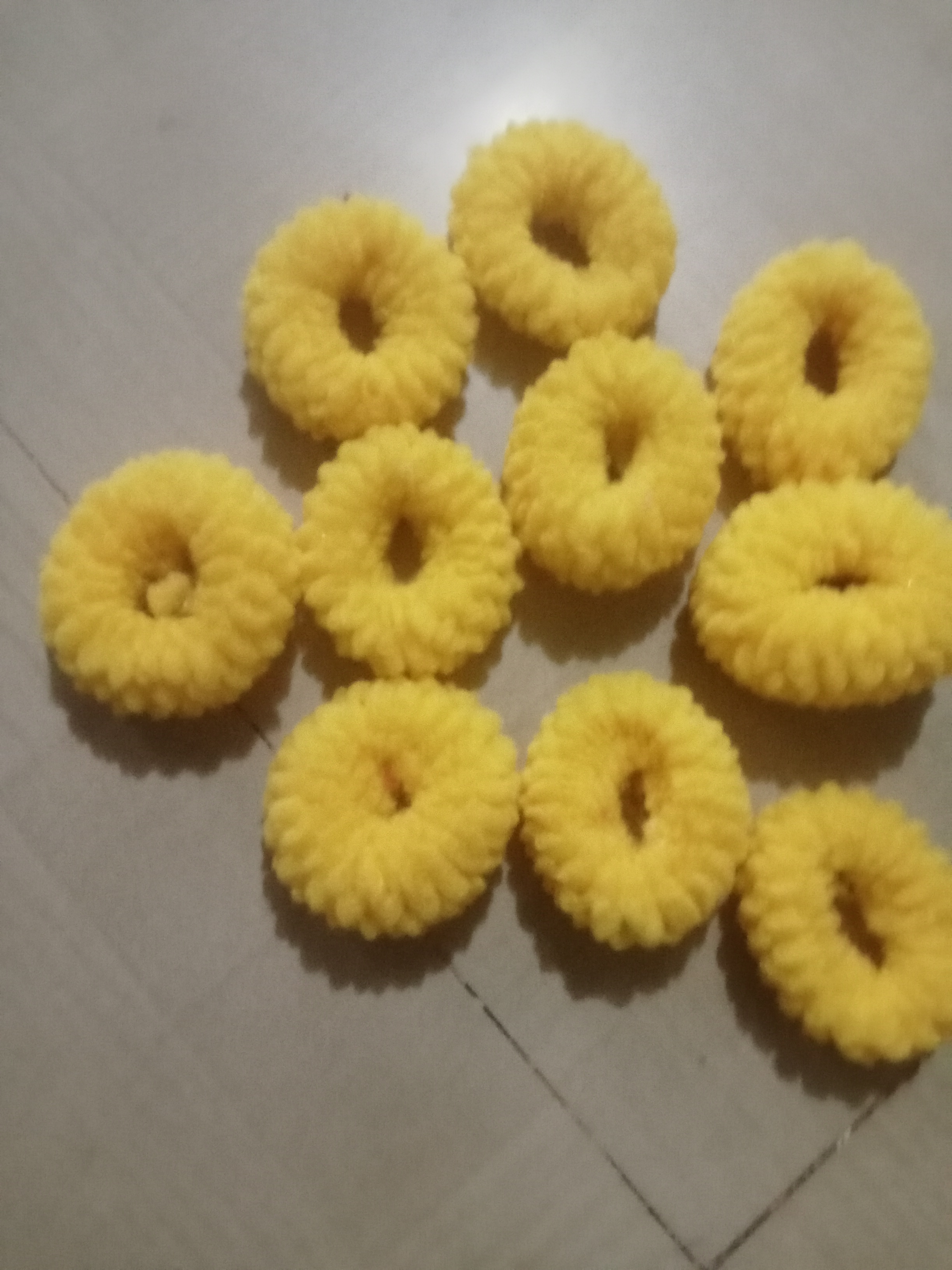 Special offers HairAcessories for kids& WomensHandmade Hair Bun Colours: Yellow HairBun pack of 10 Price'89 shipping extra