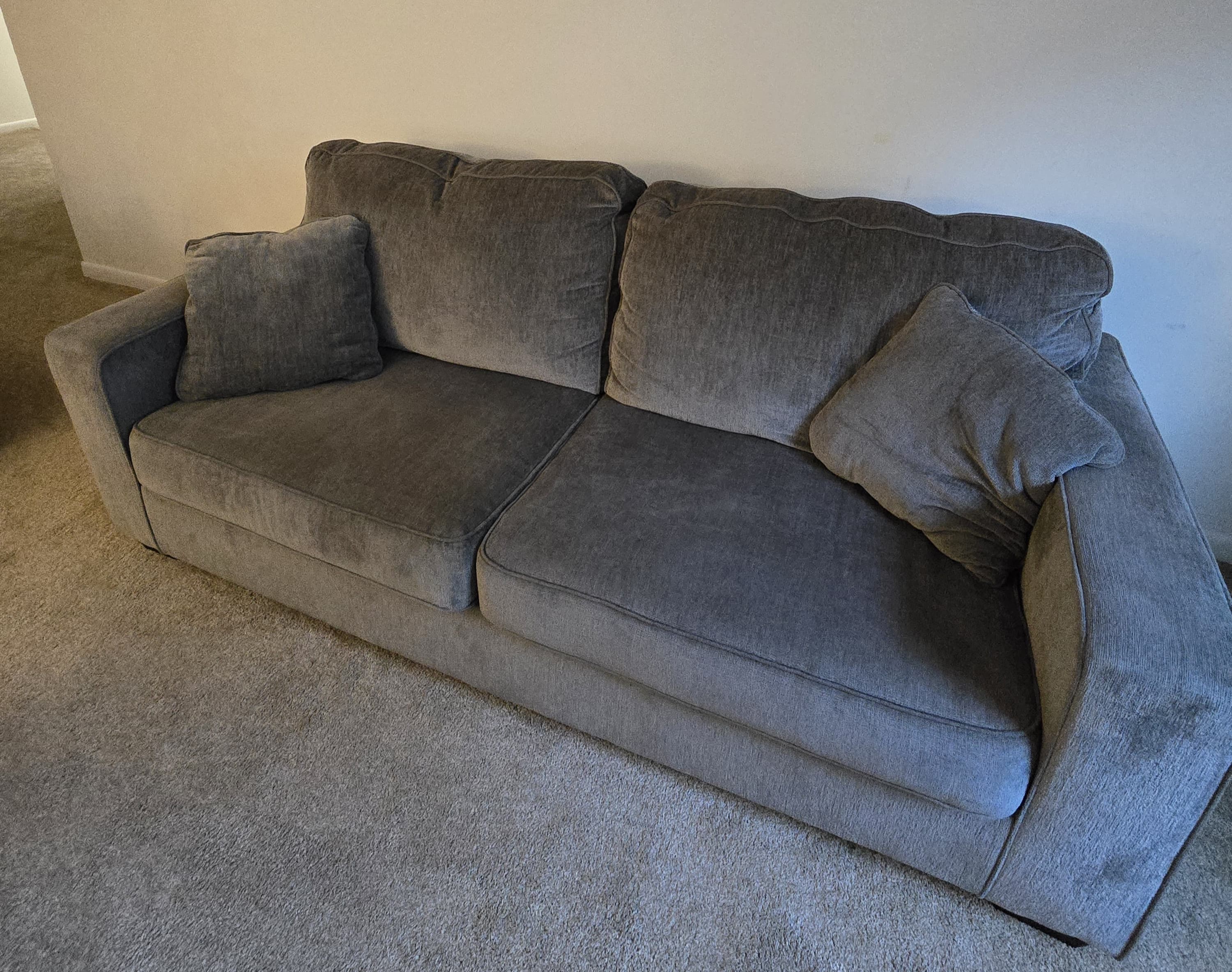 3 couches and one glass top dining for quick sale