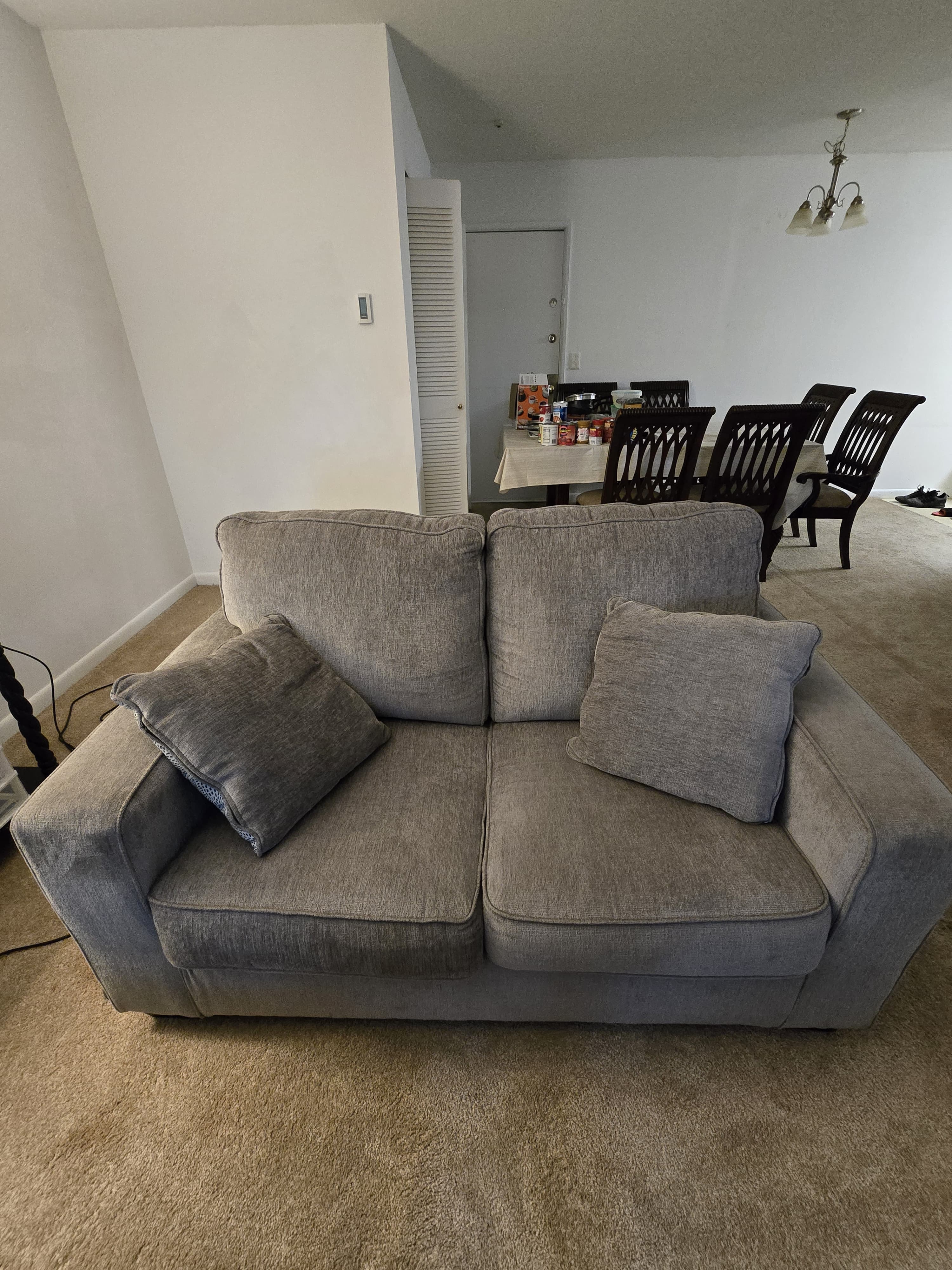 3 couches and one glass top dining for quick sale
