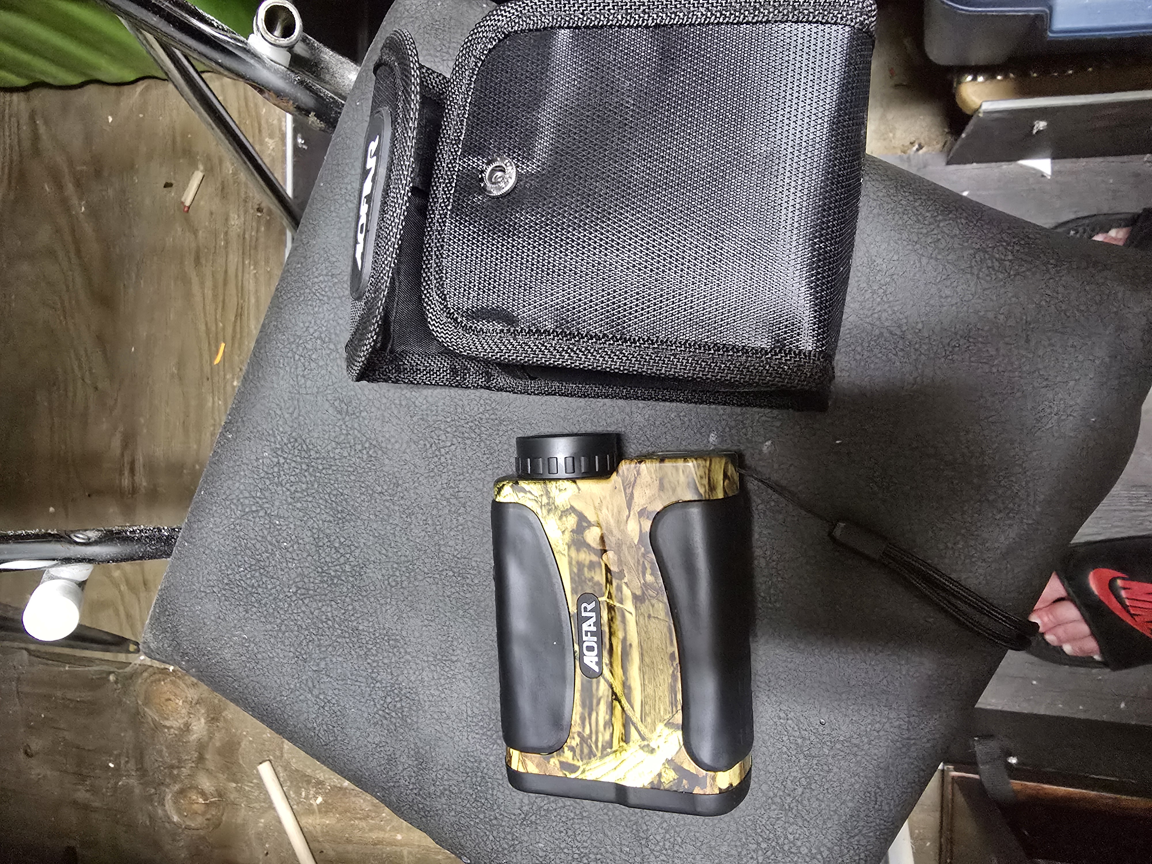 new range finder not been used, tested it but not taken and used in the woods.