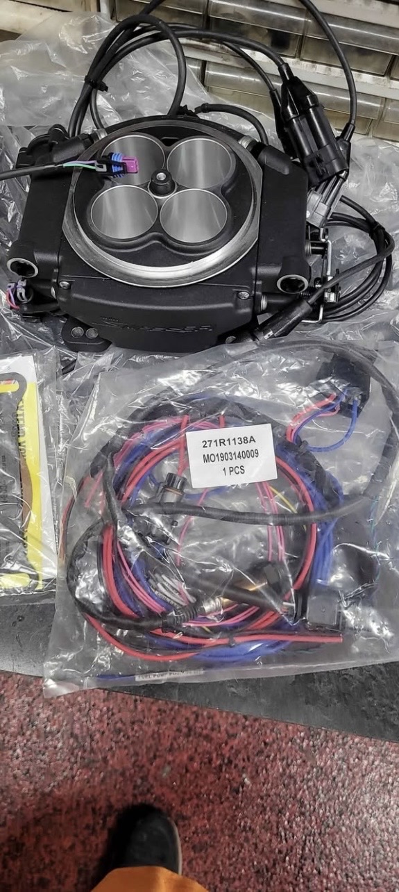 Brand new complete kit. Was going on my gbody but ended up getting the Holley sniper 2. Will include all original packing and box. 

Model number 550-511

Serious buyer, shipping
